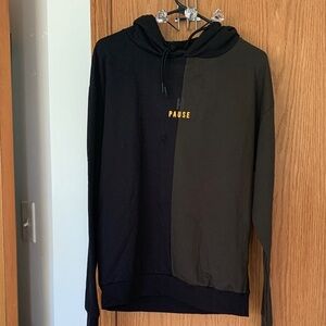 Stylish Black and Dark Green Hoodie